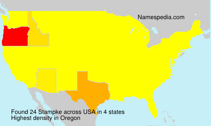Surname Stampke in USA