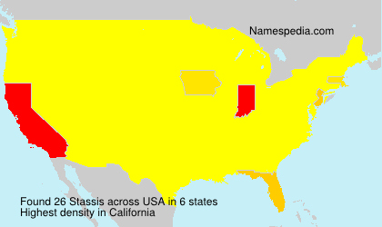 Surname Stassis in USA
