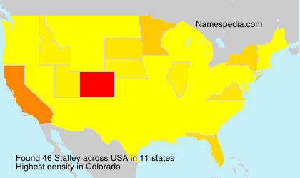 Surname Statley in USA