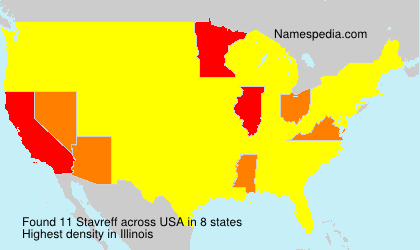 Surname Stavreff in USA