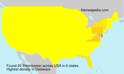 Surname Steenkamer in USA