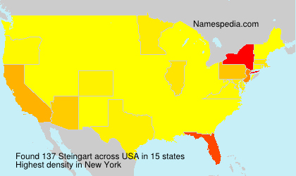 Surname Steingart in USA