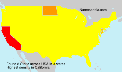 Surname Steric in USA