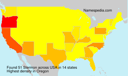 Surname Stermon in USA