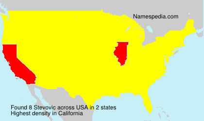 Surname Stevovic in USA