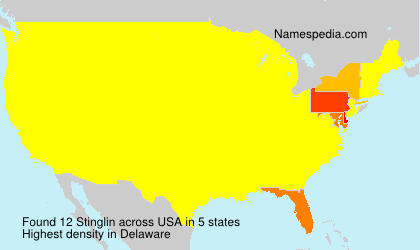 Surname Stinglin in USA