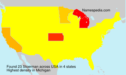 Surname Stoerman in USA