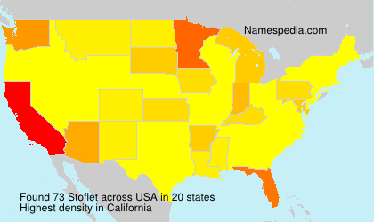 Surname Stoflet in USA
