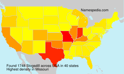 Surname Stogsdill in USA