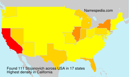 Surname Stojanovich in USA