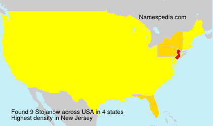 Surname Stojanow in USA