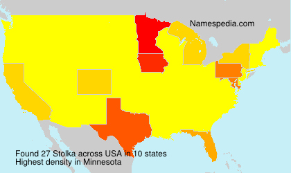 Surname Stolka in USA