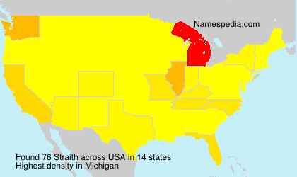 Surname Straith in USA