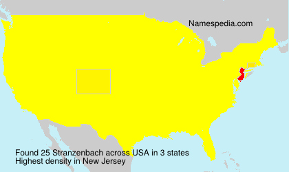 Surname Stranzenbach in USA