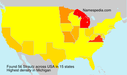 Surname Strautz in USA