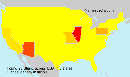 Surname Strinic in USA