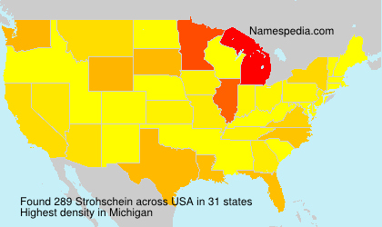Surname Strohschein in USA