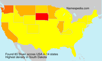 Surname Stuen in USA