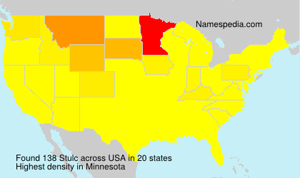 Surname Stulc in USA