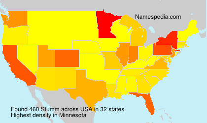 Surname Stumm in USA