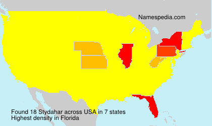 Surname Stydahar in USA