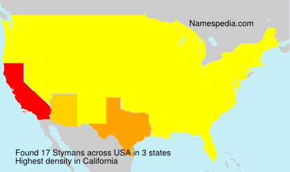 Surname Stymans in USA