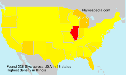 Surname Styx in USA