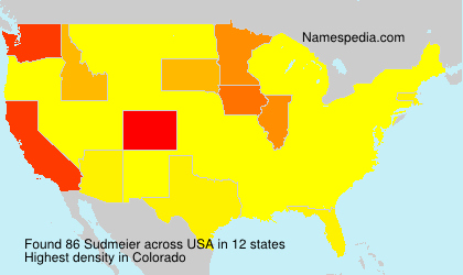 Surname Sudmeier in USA