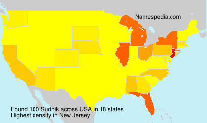Surname Sudnik in USA
