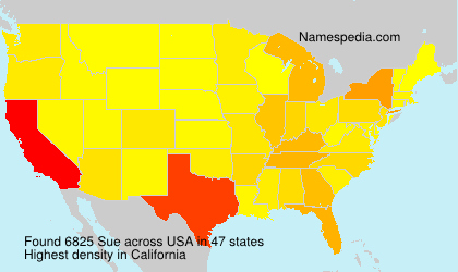 Surname Sue in USA