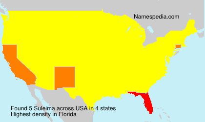 Surname Suleima in USA