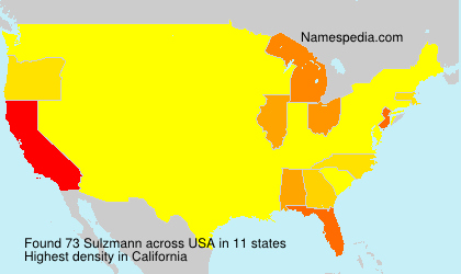 Surname Sulzmann in USA