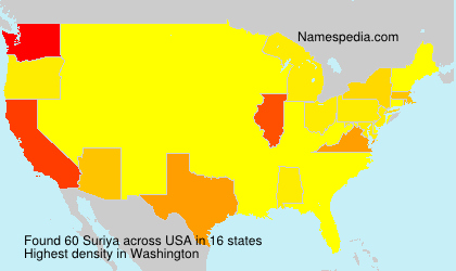 Surname Suriya in USA