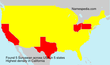Surname Suryawan in USA