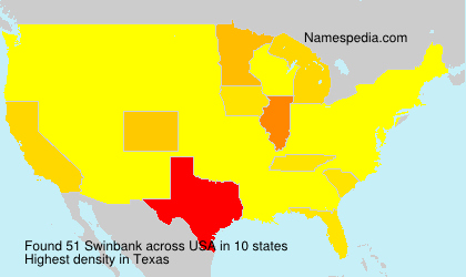 Surname Swinbank in USA