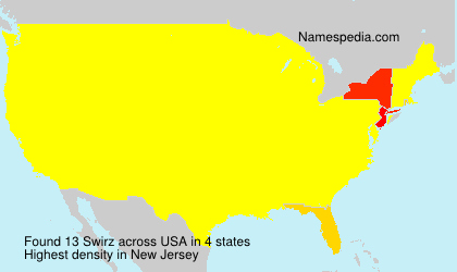 Surname Swirz in USA