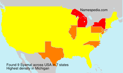 Surname Syamal in USA
