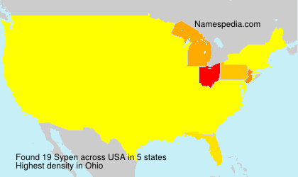 Surname Sypen in USA