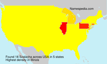 Surname Szalacha in USA