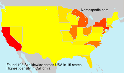 Surname Szalkiewicz in USA