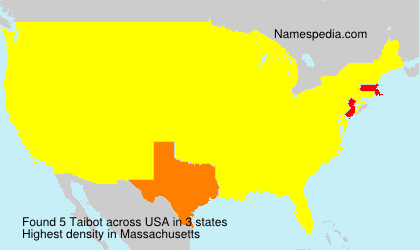 Surname Taibot in USA