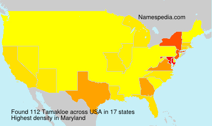 Surname Tamakloe in USA