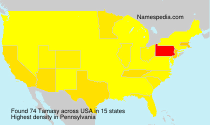 Surname Tamasy in USA
