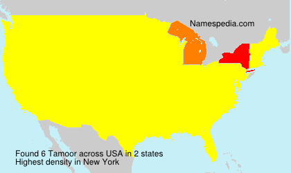 Surname Tamoor in USA