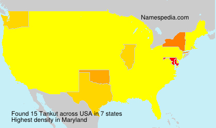 Surname Tankut in USA