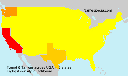 Surname Tanwer in USA