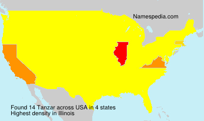 Surname Tanzar in USA