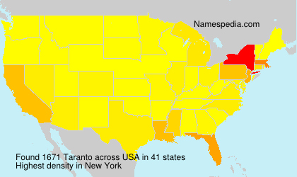 Surname Taranto in USA