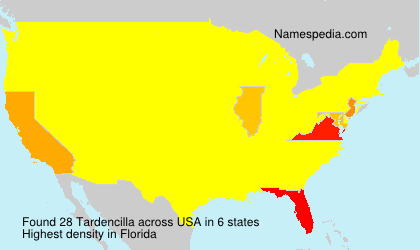 Surname Tardencilla in USA