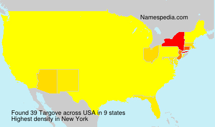 Surname Targove in USA